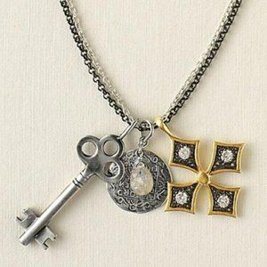 Stella & Dot Liv Multi Charm Necklace